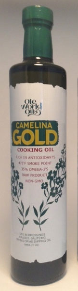 Ole World Camelina Gold Oil 17oz Bottle